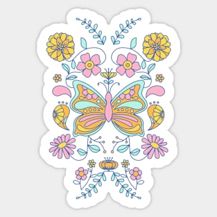 Butterfly Garden Sticker